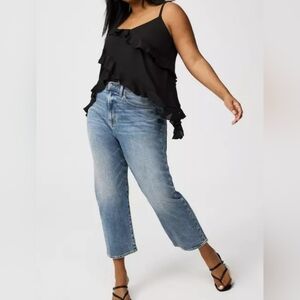 Torrid Black Ruffle Camisole